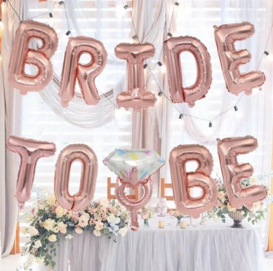 Natpis Bride To Be - Rose gold