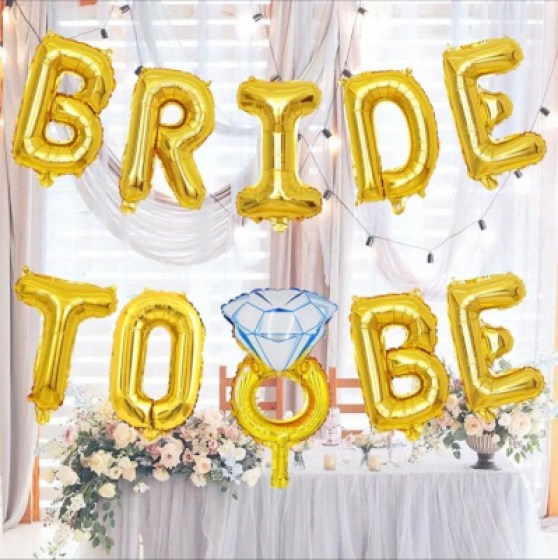 Natpis Bride To Be - Zlatni