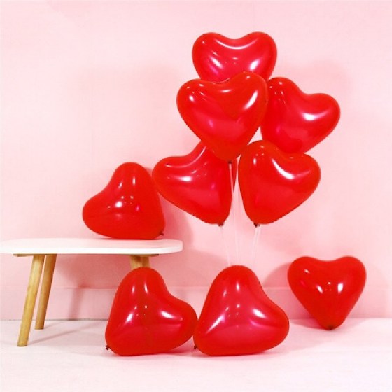 Srce balon latex crveni