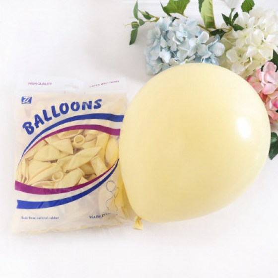 Latex baloni pastelni žuti